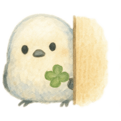 やさしいシマエナガスタンプ