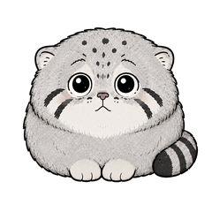 ぽちぽちマヌル｜マヌルネコの32表情