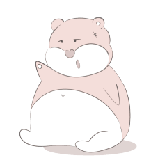 Lazy hamster bear