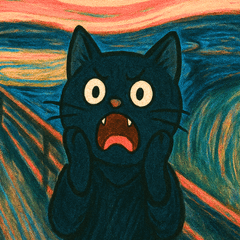 世界の名画　〜にゃんとも真剣な猫たち〜