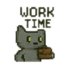 Pixel Series V3 Korat Cat Grey Cat