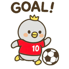 サッカーペンギン赤１０番★日常★