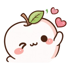 毎日使える｜しろりんごのスタンプ６／日常