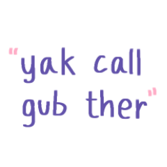 yak call gub ther
