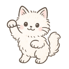 使いやすいもふもふした猫