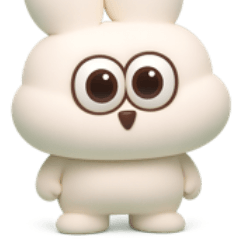 3Dで可愛すぎる太っちょうさぎ