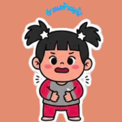 Working age cartoon stickers