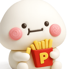 ず～っと使える♡ぷっくりした子のスタンプ