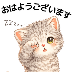 やさしい毎日のねこスタンプ