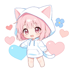 白パーカーちゃん♡