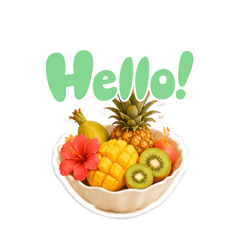 夏！リゾート気分のスタンプ