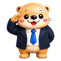 ラッコ課長・今日もゆるっと業務中
